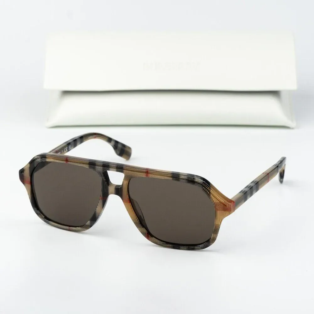 Burberry KIDS Sunglasses Vintage Brown Pilot JB4340 377873 NEW AUTHENTIC